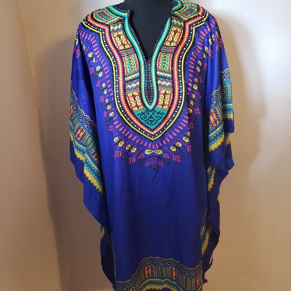 NWT Wakanda Forever Inspired Blue Kaftan - Picture 4 of 7